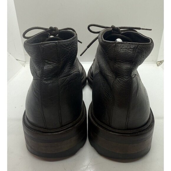 Frye Bowery Leather Chukka Ankle Boots Mens Size 11.5 M Dark Brown 3480032 Italy - Picture 4 of 9